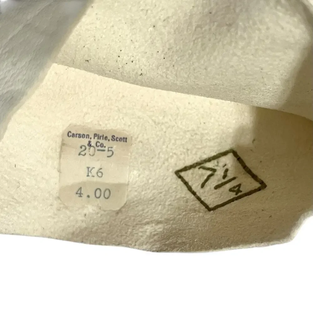 NWT Vintage Kid Skin Leather White Deadstock Wrist Long Evening Gloves Sz 7.25